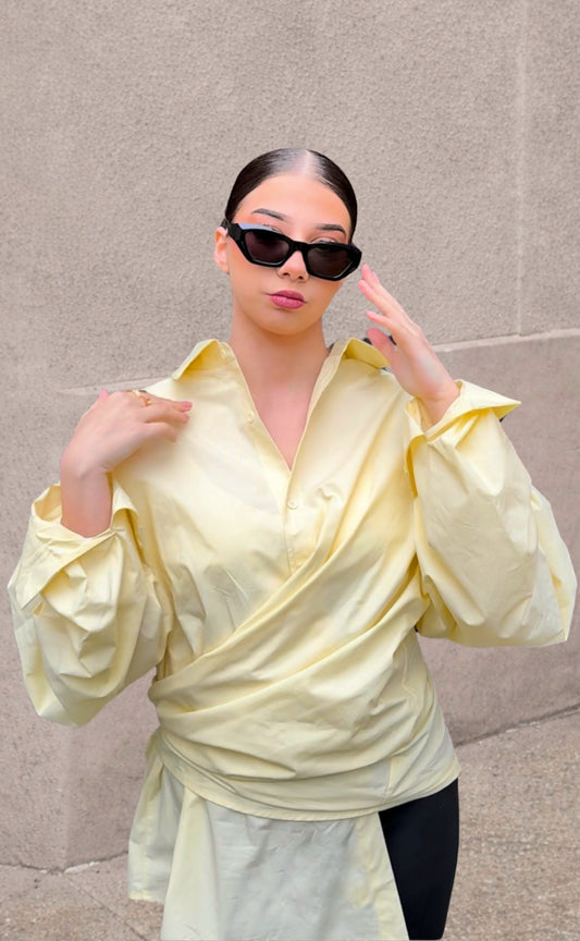 Chemise SAORI - Jaune