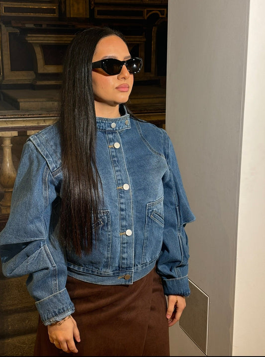 Veste REIKA en denim structurée